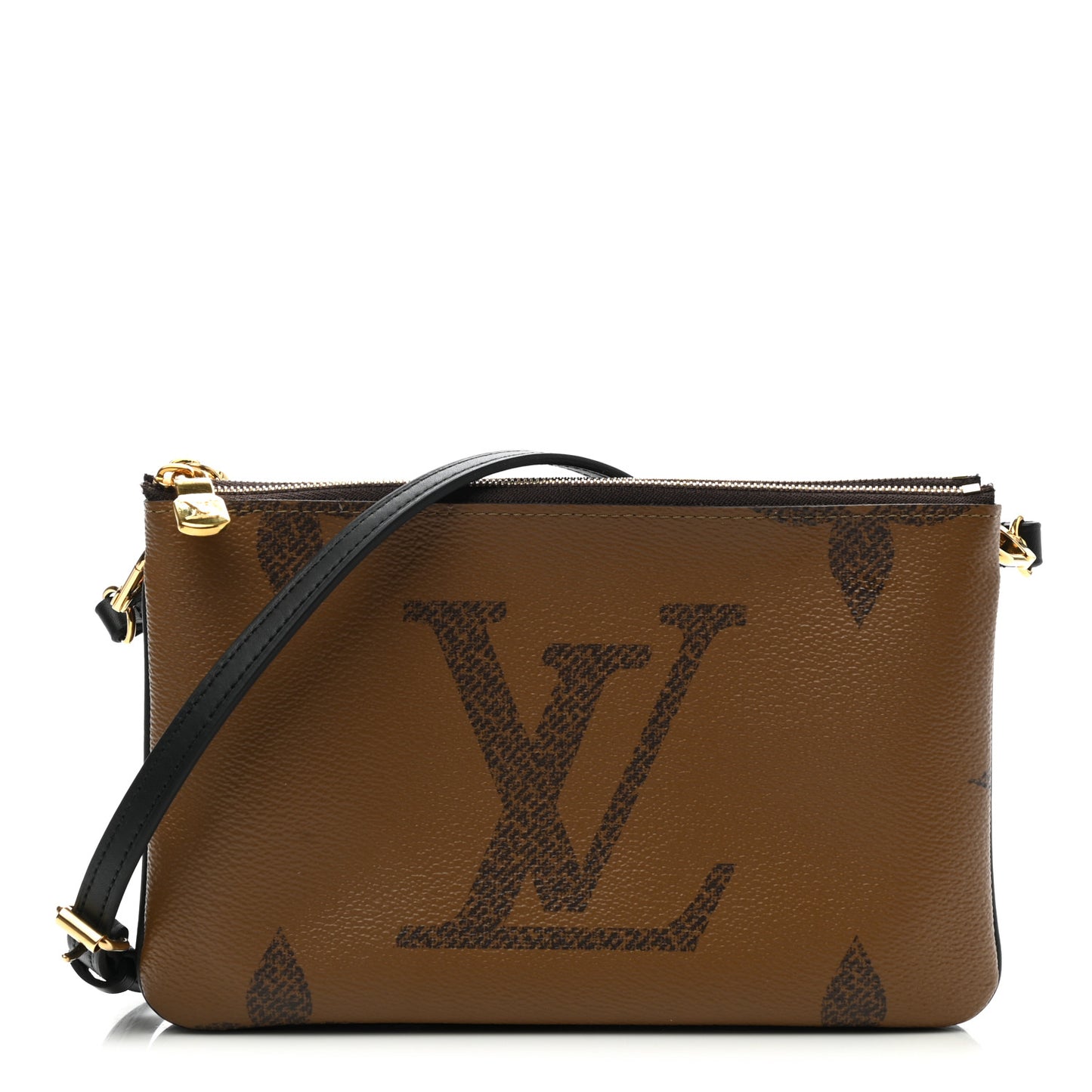 Reverse Monogram Giant Double Zip Pochette