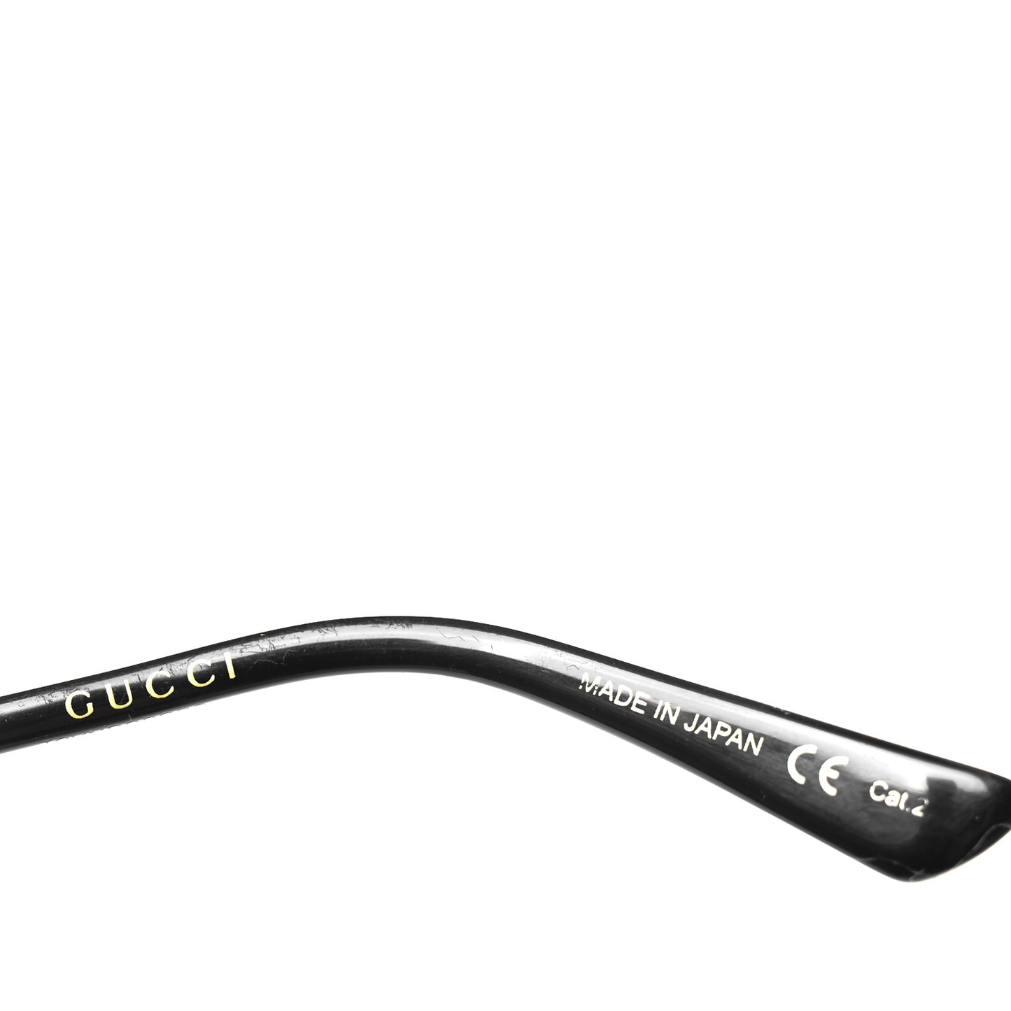 Metal Round Frame GG0595S Sunglasses Gold Black
