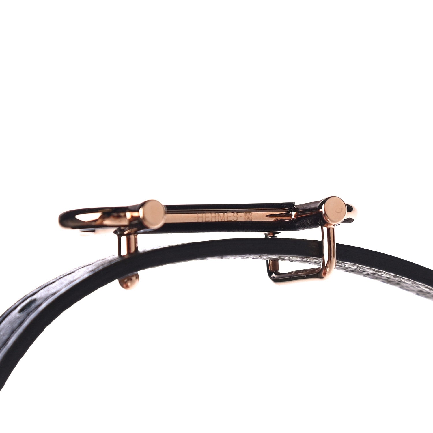 Hermes Swift Epsom 13mm Gamma Belt 70 Black Etoupe 4 of 8