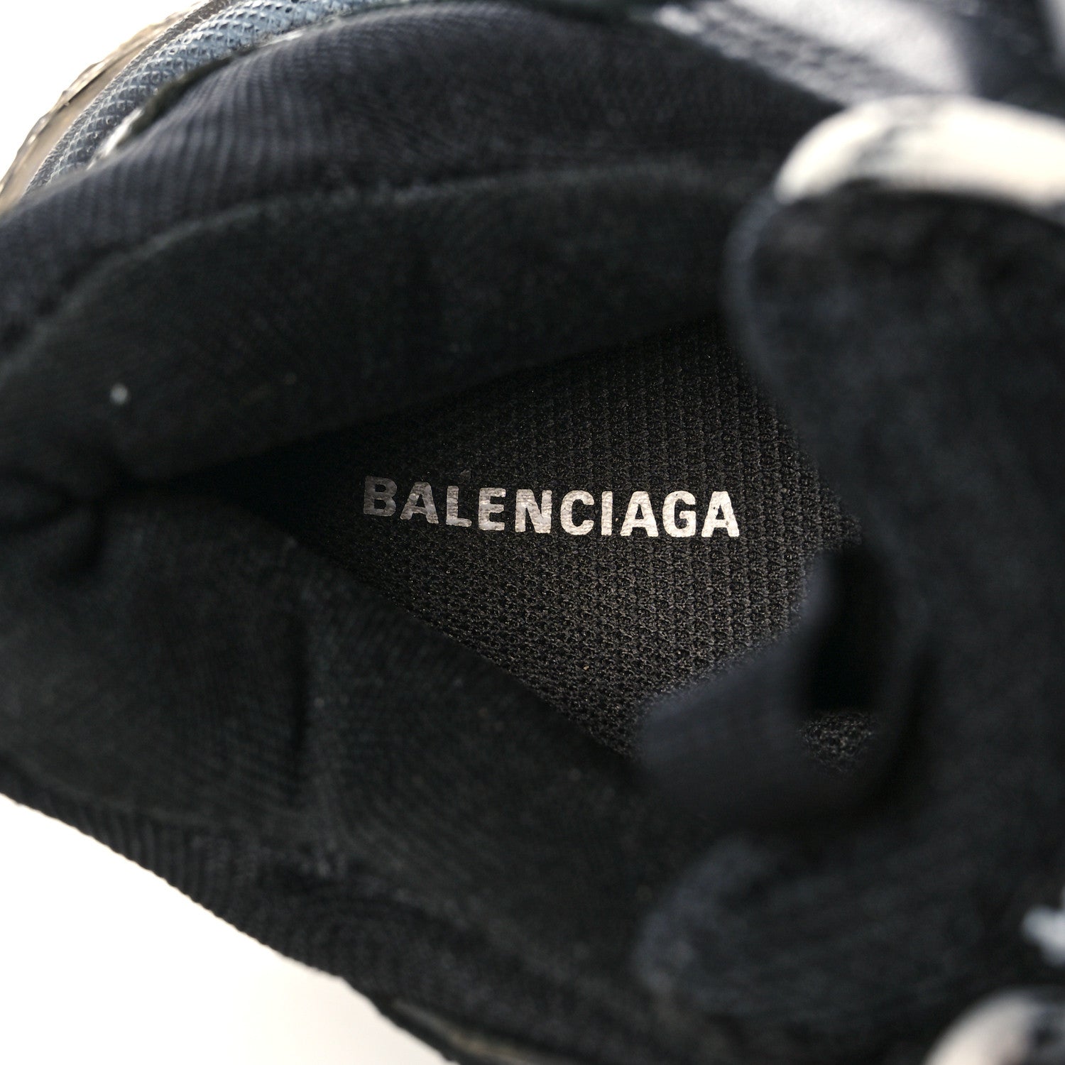 Balenciaga Mesh Nubuck Mens Triple S Sneakers 40 Black 6 of 7