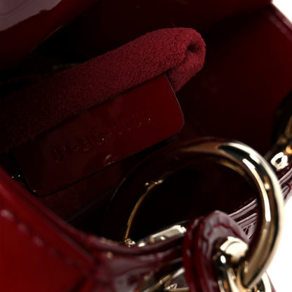 Christian Dior Patent Cannage Mini Lady Dior Red 7 of 11