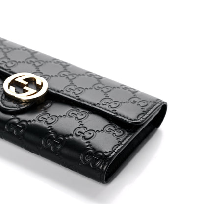 Gucci Guccissima Signature Icon Continental Wallet Black 9 of 12