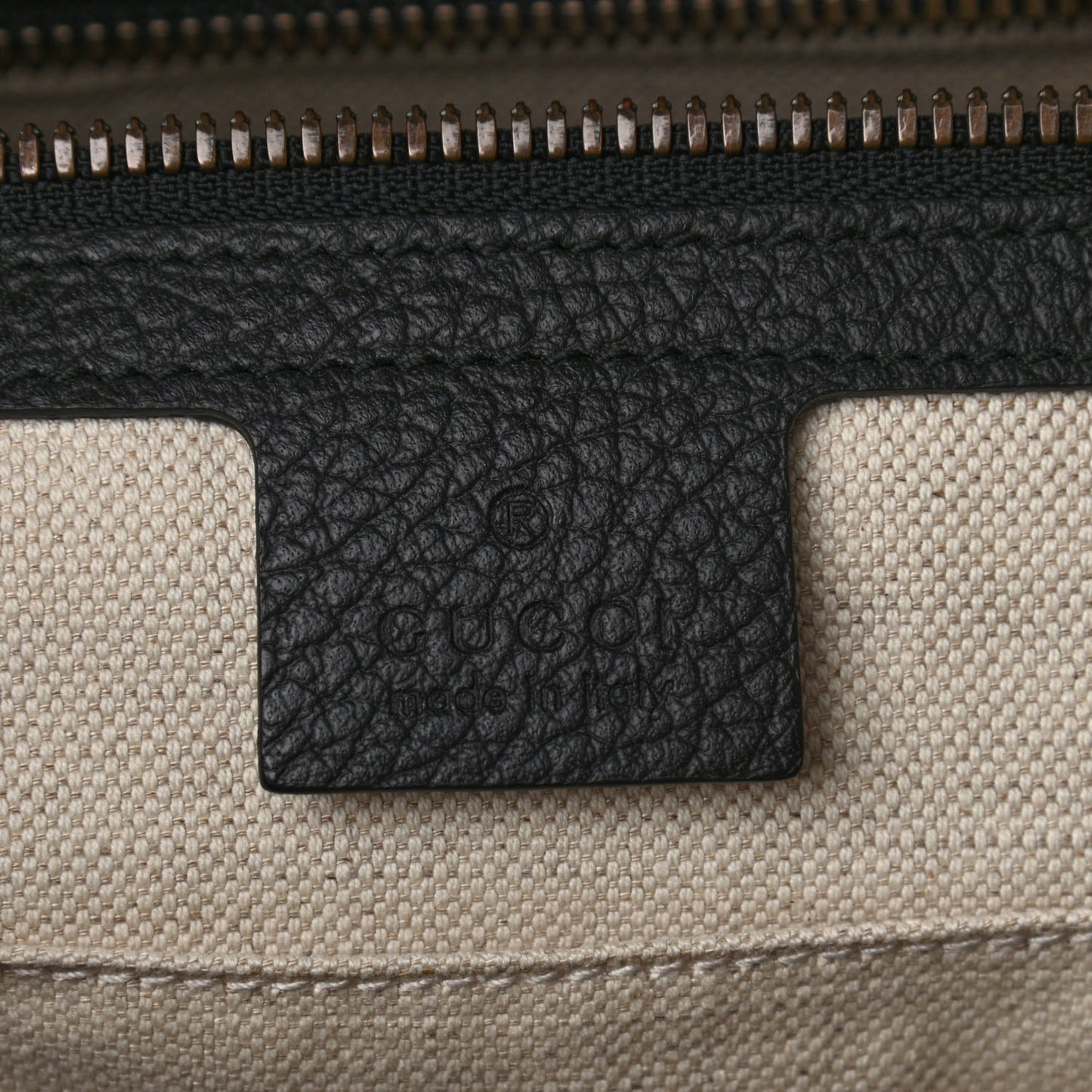 Dollar Calfskin GG Marmont Briefcase Black