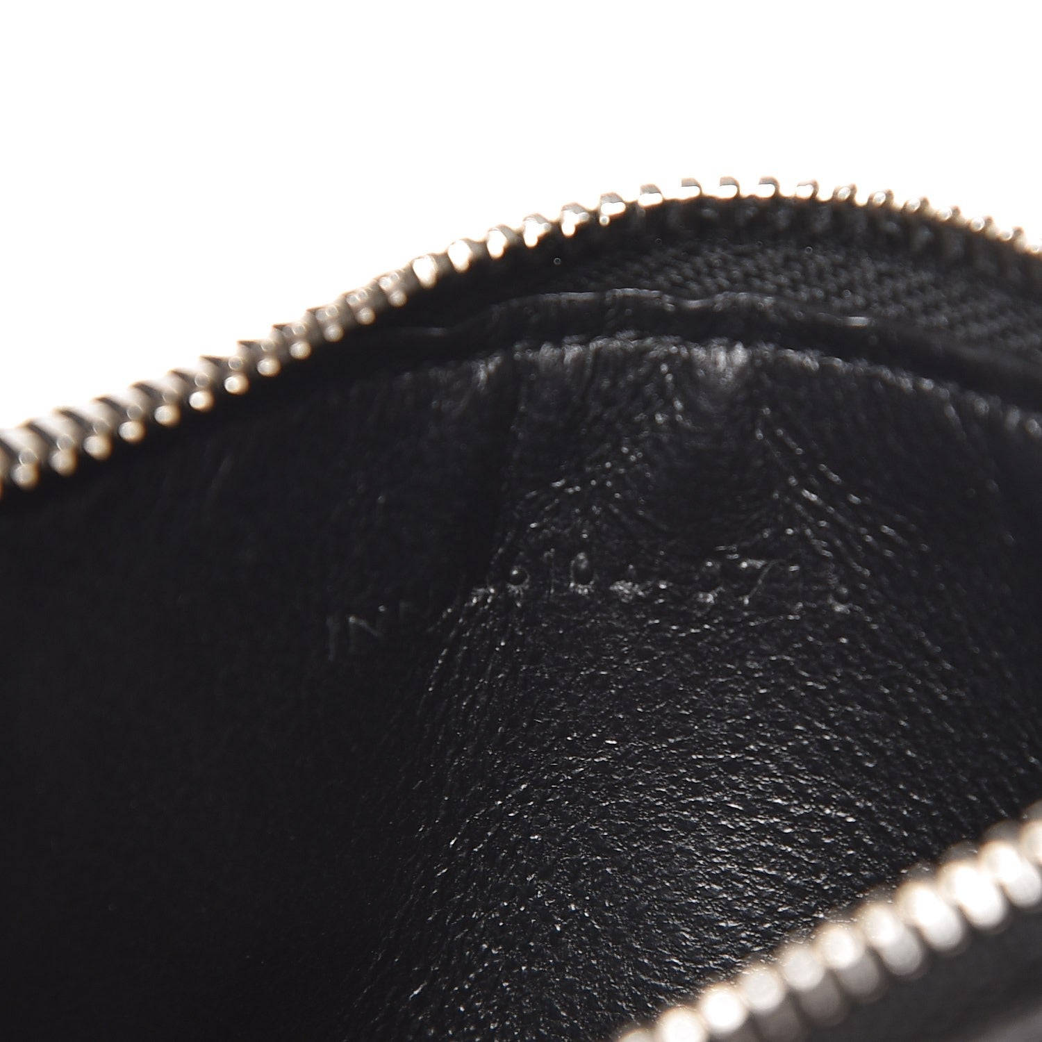 Saint Laurent Grained Calfskin 5 Fragments Zip Pouch Card Holder Black 7 of 9