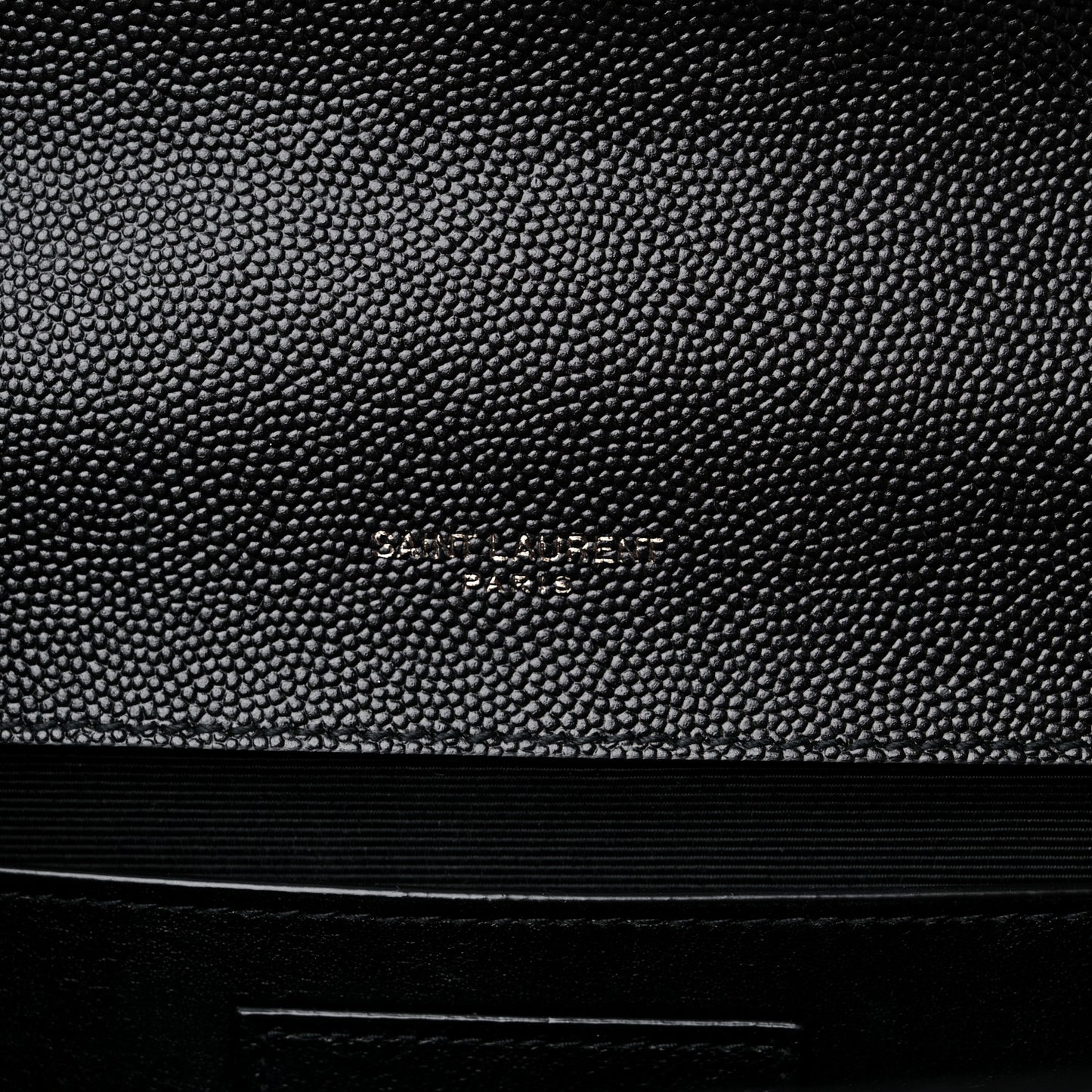 Grain De Poudre Textured Mixed Matelasse Triquilt Medium Monogram Satchel Black