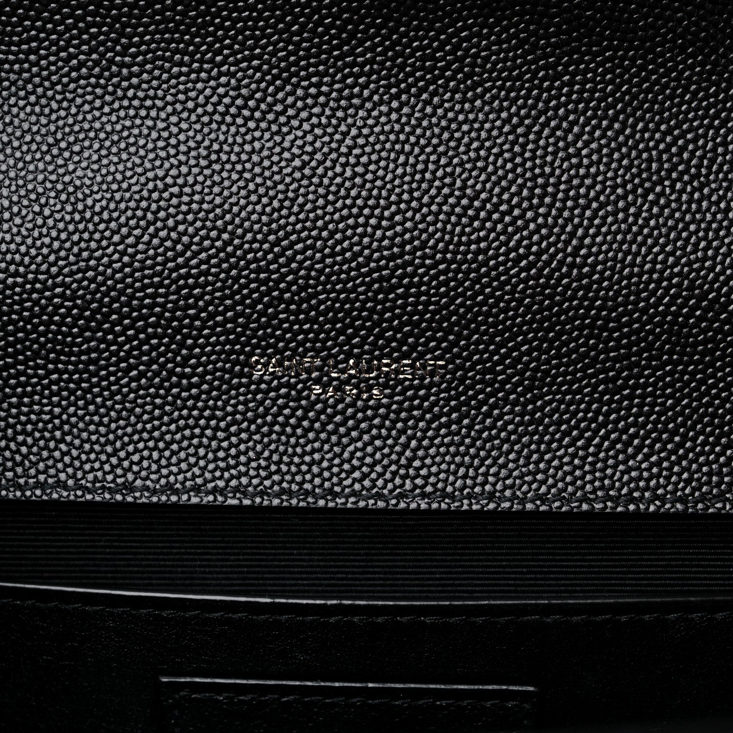 Saint Laurent Grain De Poudre Textured Mixed Matelasse Triquilt Medium Monogram Satchel Black 6 of 13