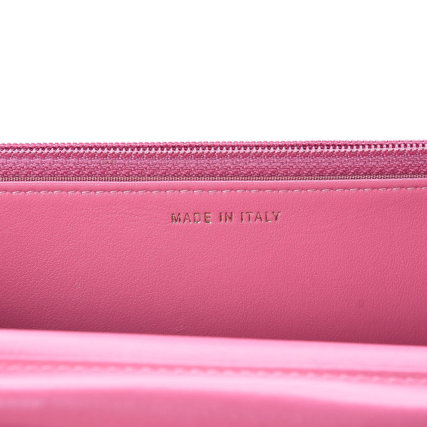 Caviar Quilted Boy Wallet On Chain WOC Pink