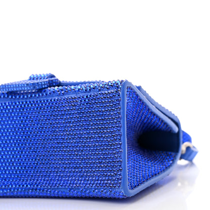 Balenciaga Strass Suede Hourglass Top Handle Bag XS Electric Blue 11 of 11
