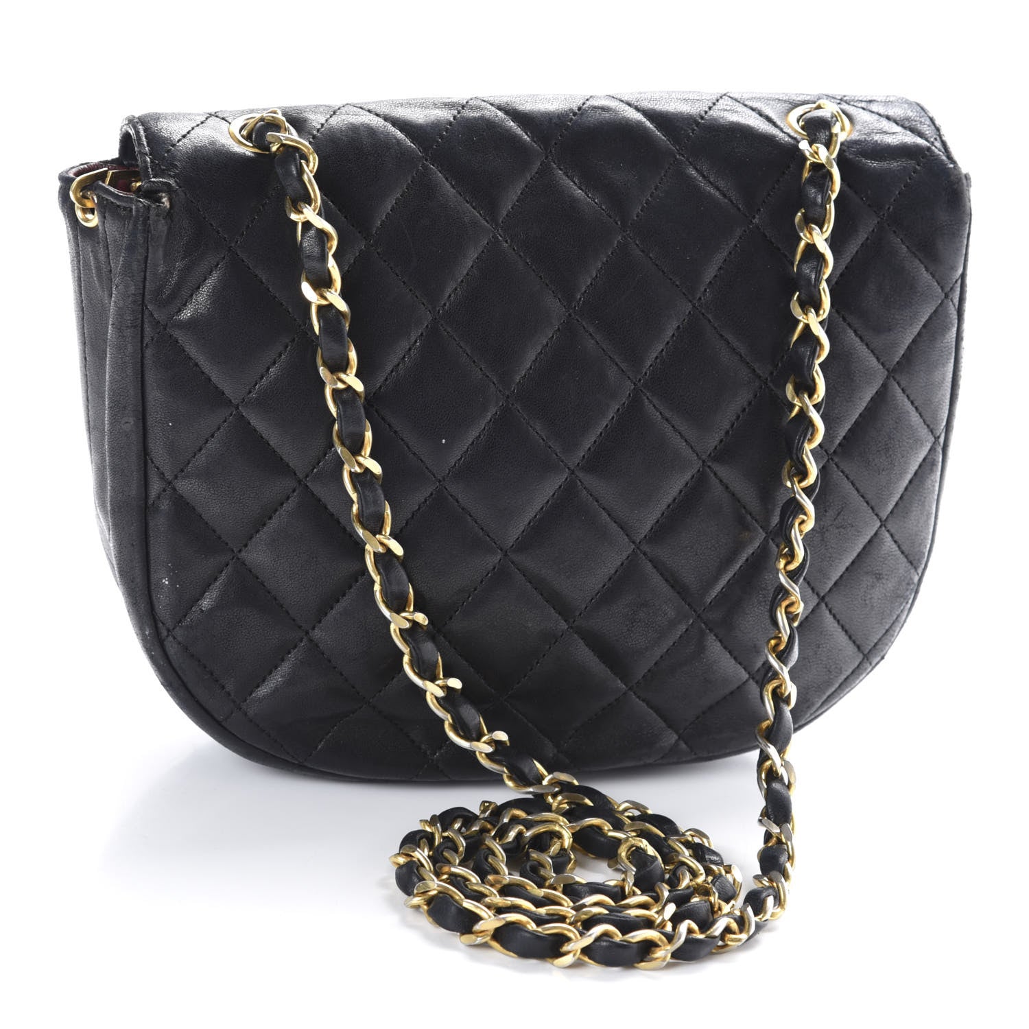 Chanel Quilted Lambskin Small Single Flap Black 3 of 18