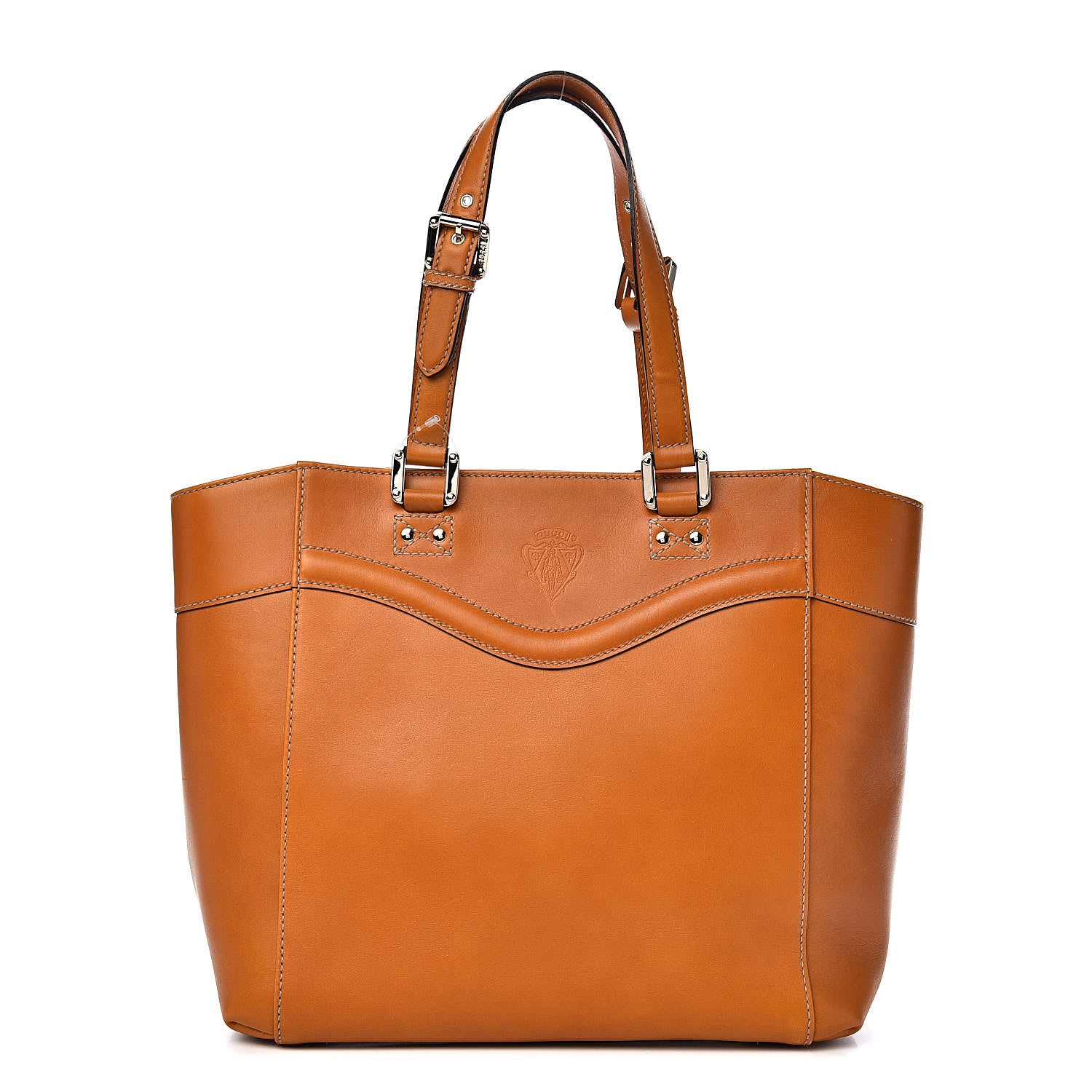 Gucci Calfskin Tote Orange 1 of 13