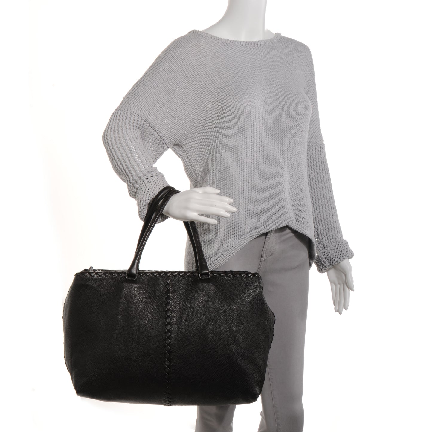 Deerskin Brick Top Handle Bag Chocolate