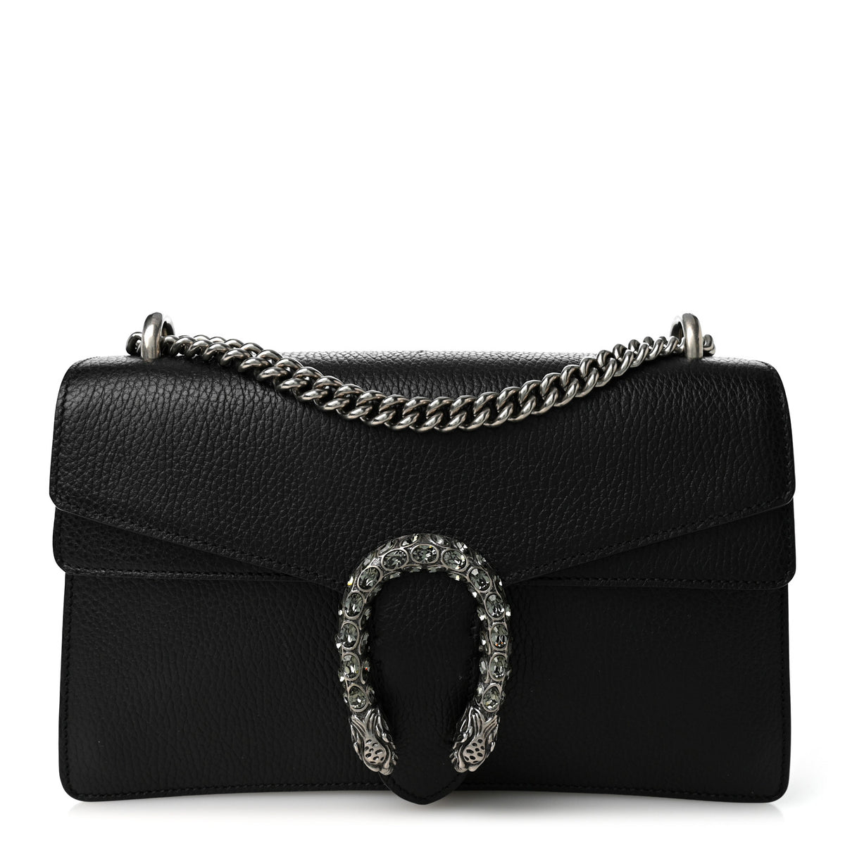 Gucci Pebbled Calfskin Small Dionysus Shoulder Bag Black 1 of 10