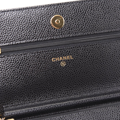 Chanel Caviar Quilted Wallet On Chain WOC Black 7 of 11