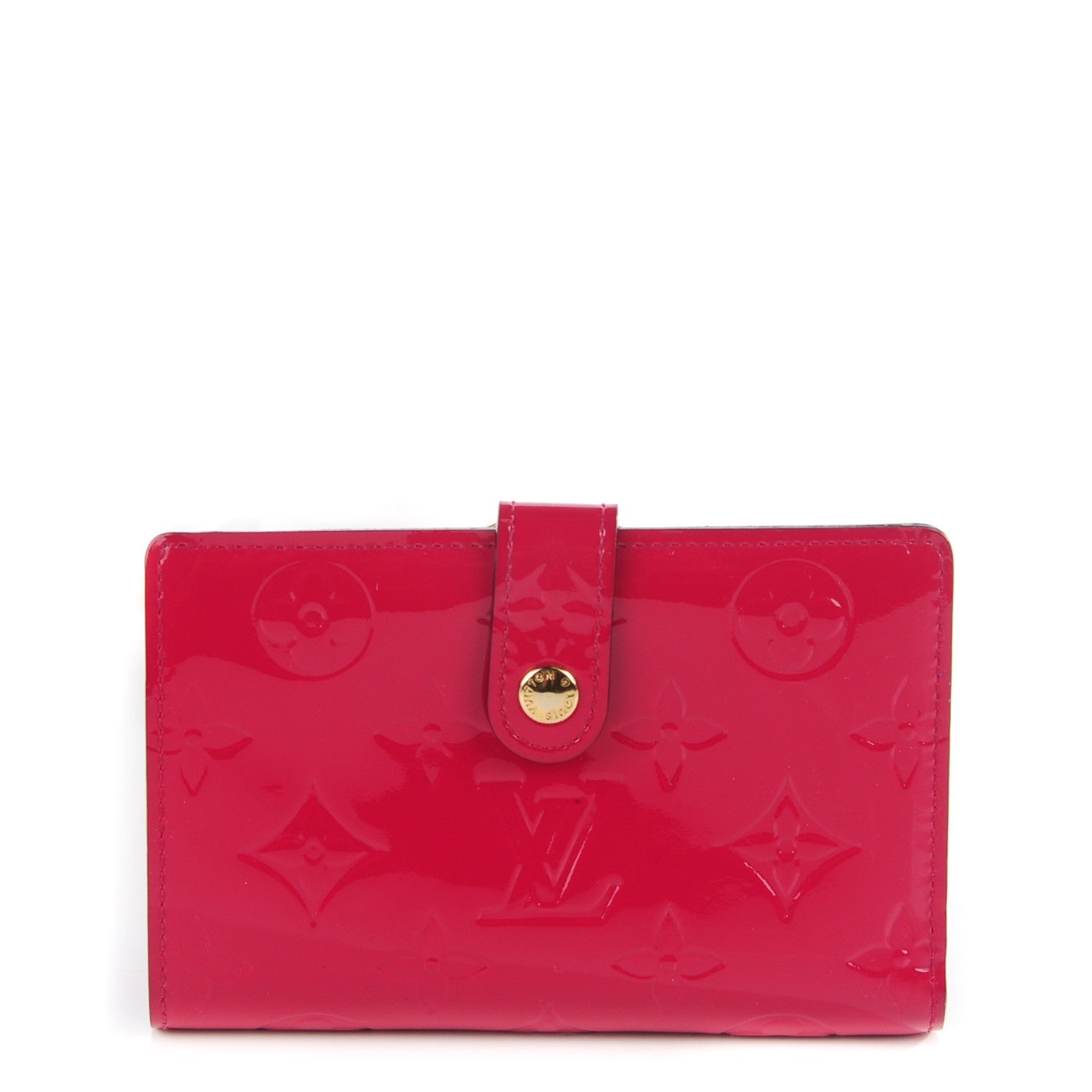Louis Vuitton Vernis French Purse Wallet Rose Indien 1 of 8
