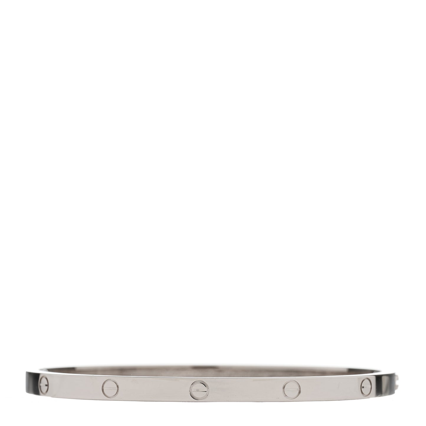 18K White Gold Small LOVE Bracelet 16