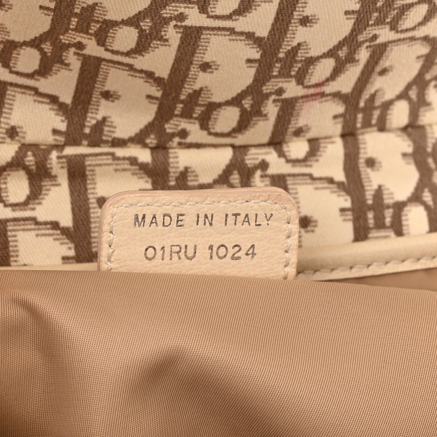 Monogram Vintage Flowers Saddle Bag Beige