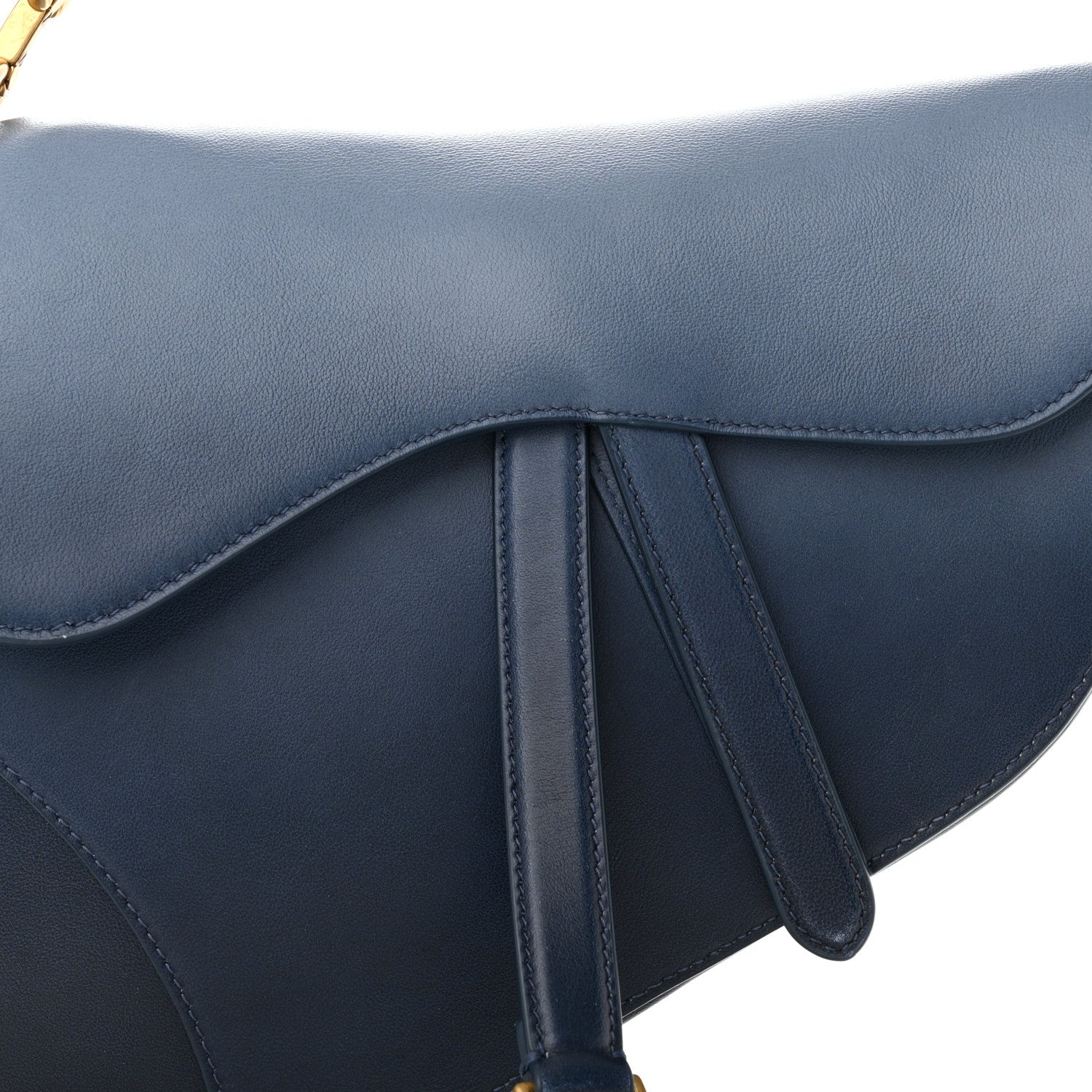 Christian Dior Calfskin Gradient Saddle Bag Indigo Blue 8 of 10