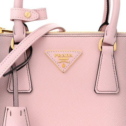 Prada Saffiano Lux Small Galleria Double Zip Tote Gradient Alabaster Pink 8 of 13