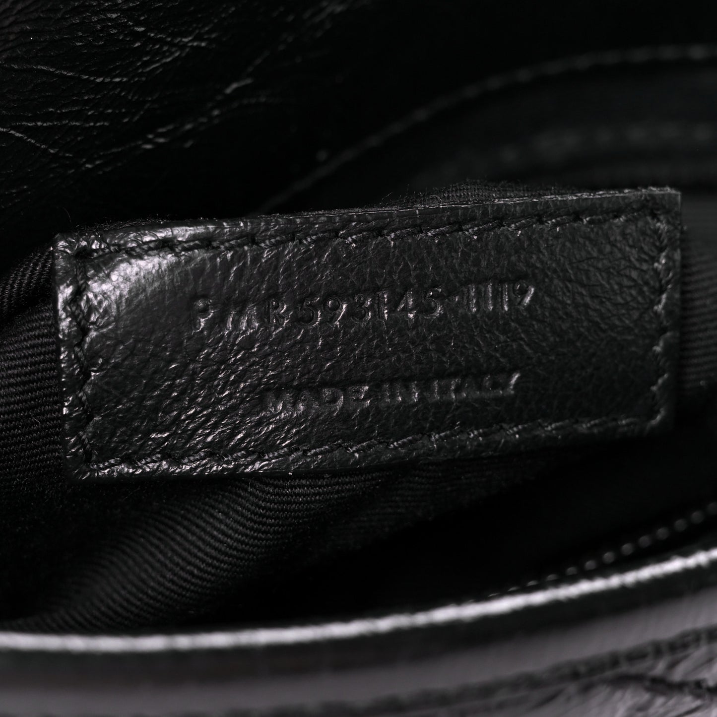 Crinkled Calfskin Matelasse Monogram Niki Chain Wallet Black