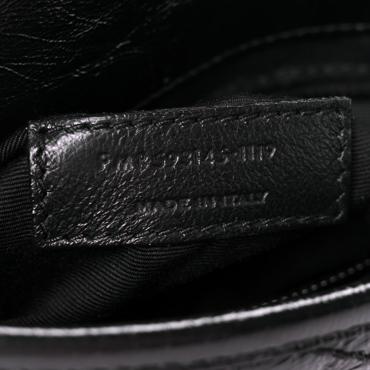 Saint Laurent Crinkled Calfskin Matelasse Monogram Niki Chain Wallet Black 7 of 10