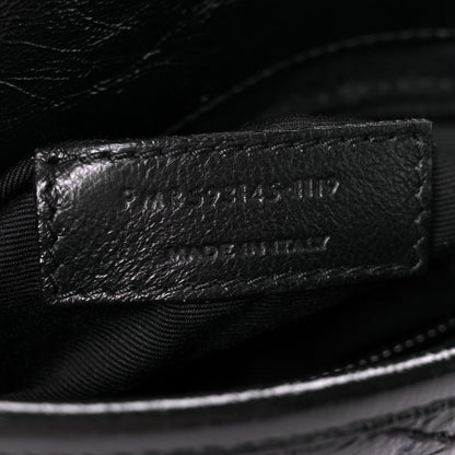 Saint Laurent Crinkled Calfskin Matelasse Monogram Niki Chain Wallet Black 7 of 10