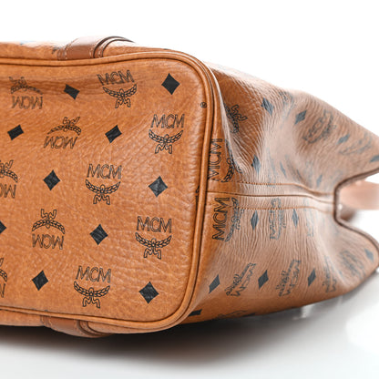 MCM Visetos Shopping Tote Cognac 10 of 10