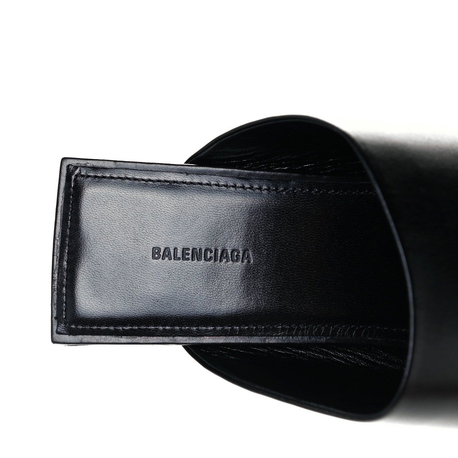 Balenciaga Smooth Calfskin Moon 60mm Sandals 41.5 Black 8 of 10