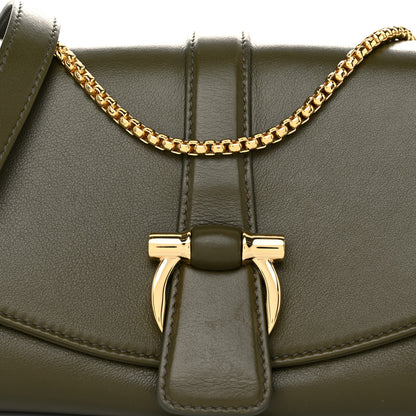 Salvatore Ferragamo Calfskin XS Front Flap Crossbody Bag New Olive 8 of 11