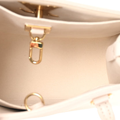 Louis Vuitton Calfskin Lock & Go Tote Quartz 5 of 9