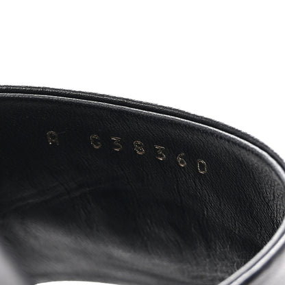 Chanel Lambskin Pearl CC Sandals 38.5 Black 9 of 9