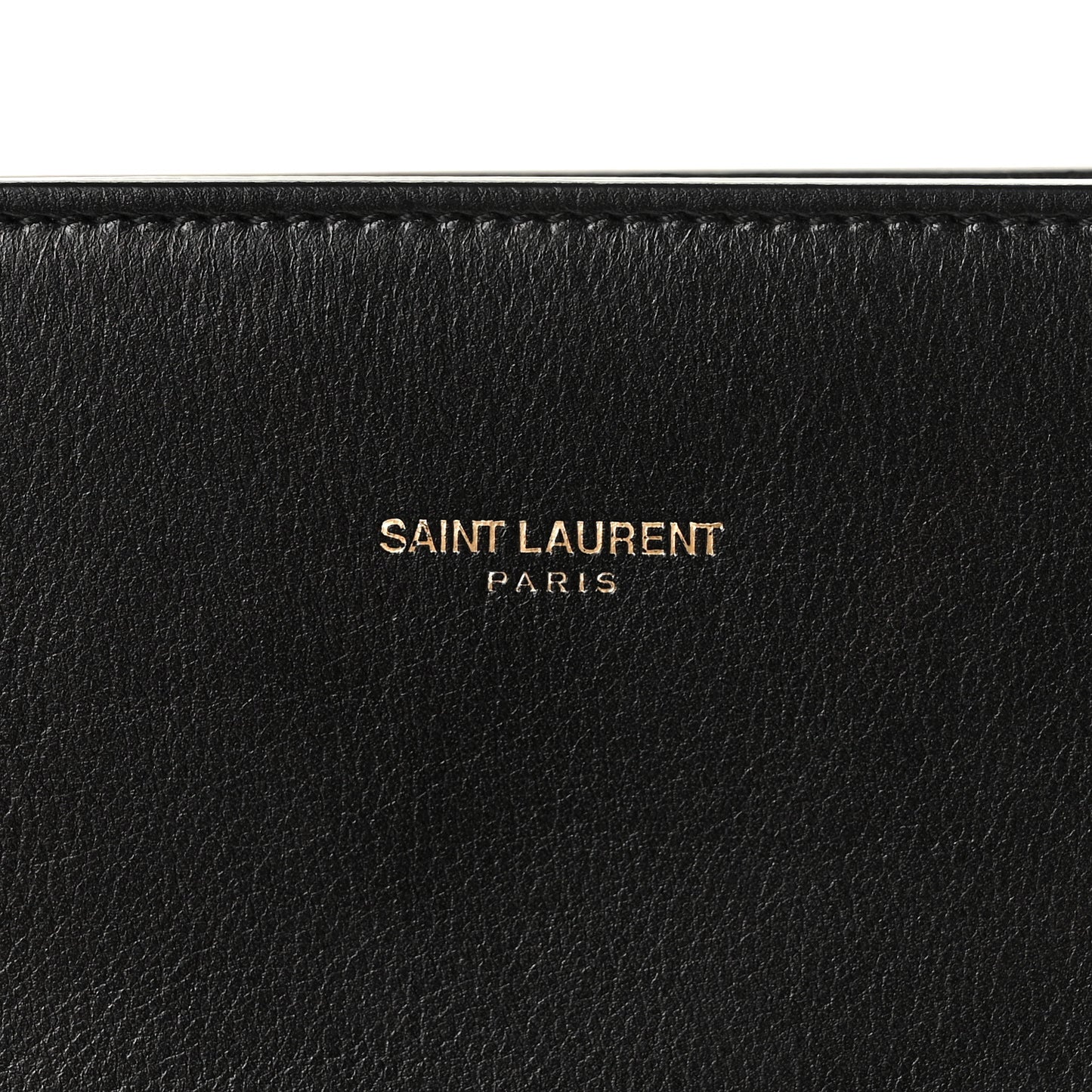 Calfskin Sac De Jour Clutch Black