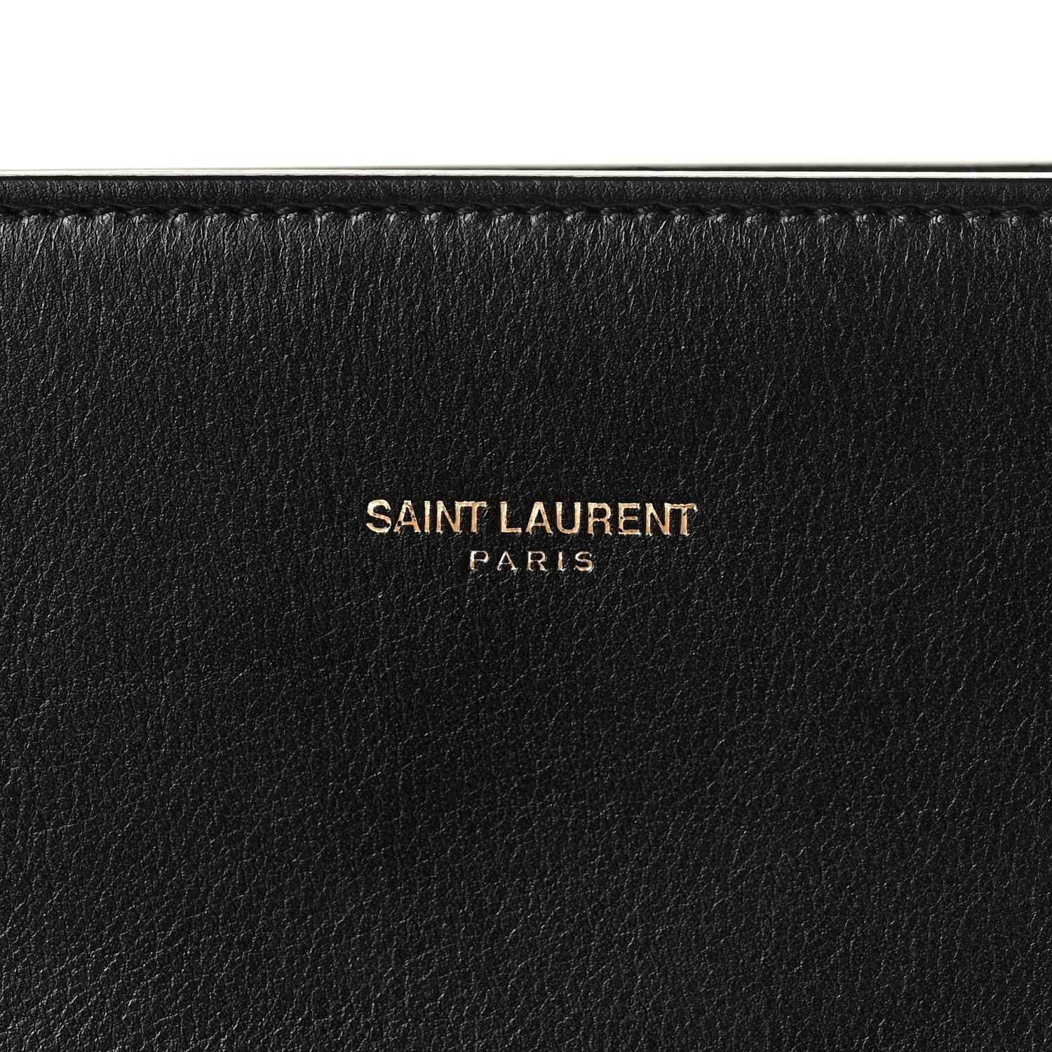 Saint Laurent Calfskin Sac De Jour Clutch Black 9 of 13
