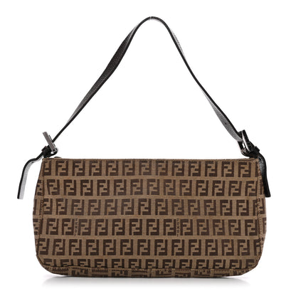 Fendi Zucchino Pochette Dark Brown 1 of 12