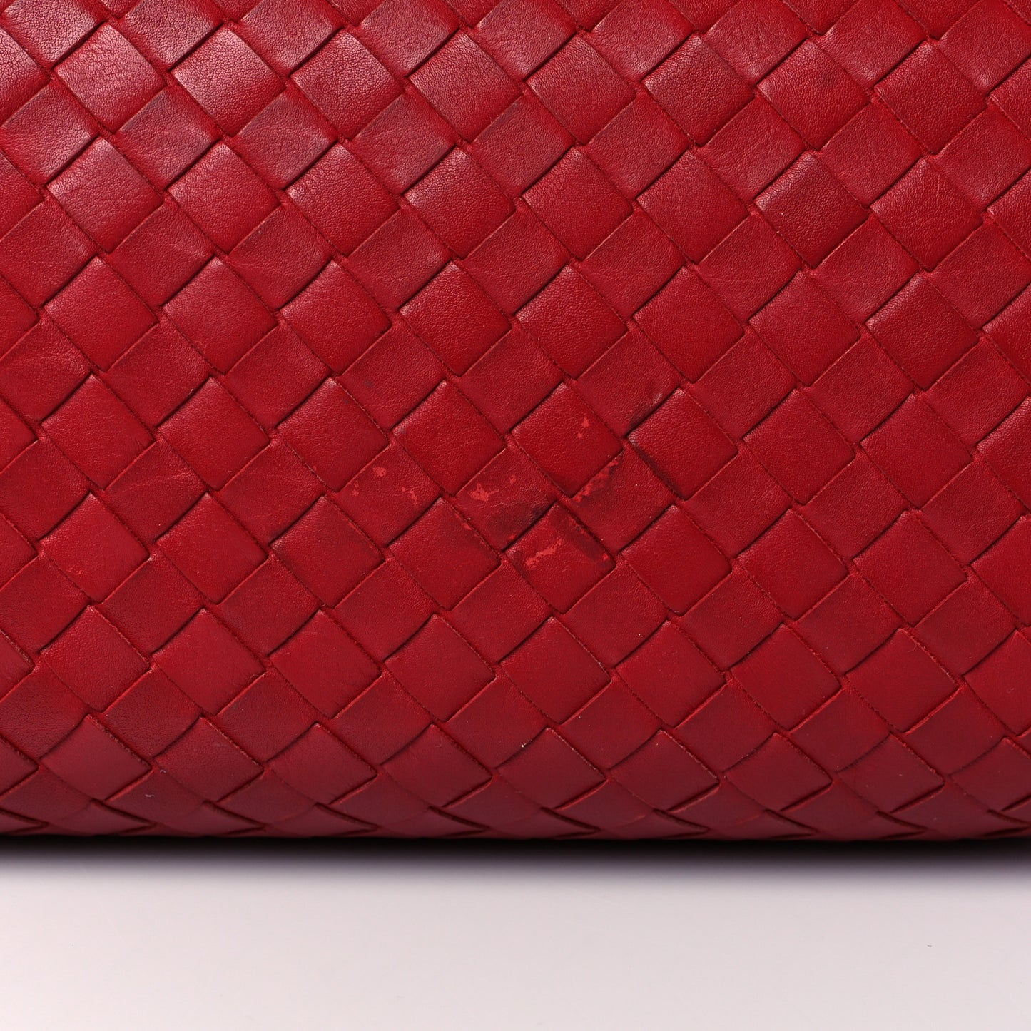 Nappa Intrecciato Medium Roma Tote Red