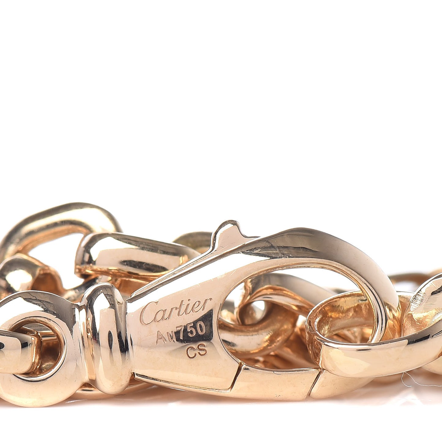 18K Yellow Gold Meplat Link Chain Bracelet