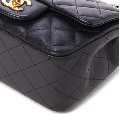 Chanel Lambskin Quilted Mini Square Flap Black 5 of 10
