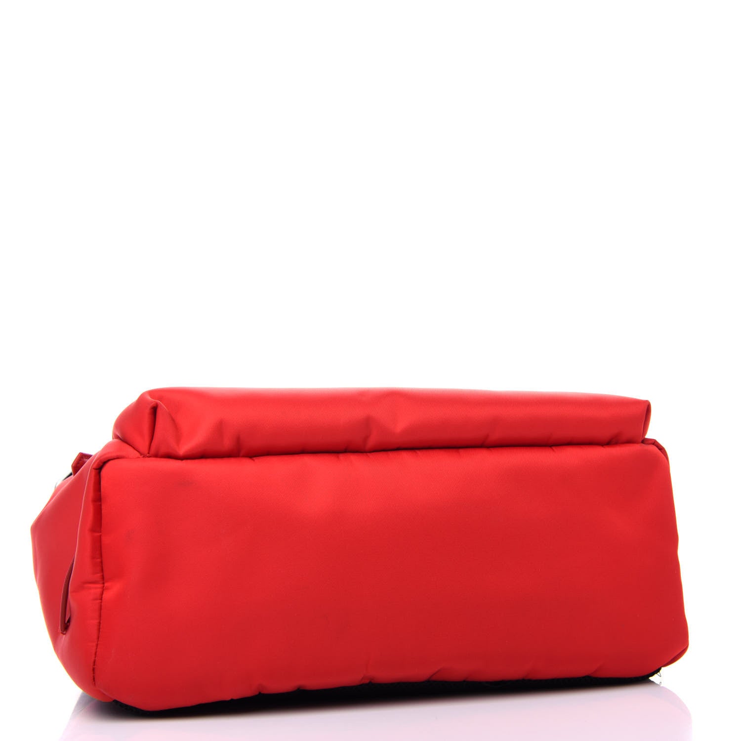 Fendi Nylon Vitello Elite Flamingo Fox Goat Fur Lightning Monster Eyes Backpack Rosso Black 4 of 10