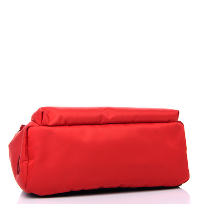 Fendi Nylon Vitello Elite Flamingo Fox Goat Fur Lightning Monster Eyes Backpack Rosso Black 4 of 10