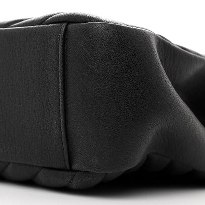 Saint Laurent Sheepskin Matelasse Chevron Monogram Large College Satchel Black 11 of 11