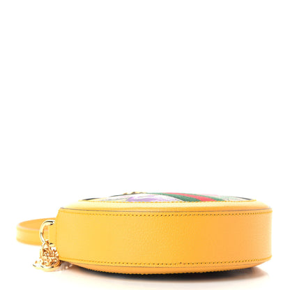 Gucci GG Supreme Monogram Flora Web Mini Ophidia Round Shoulder Bag Beige Multicolor Crop 4 of 7