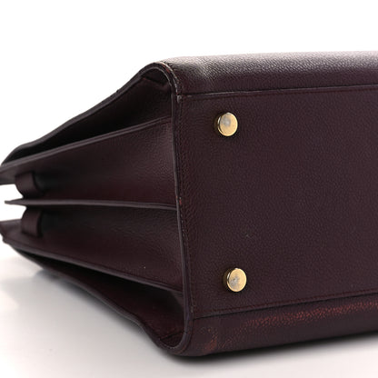 Saint Laurent Grained Calfskin Small Classic Sac De Jour Bordeaux 8 of 11