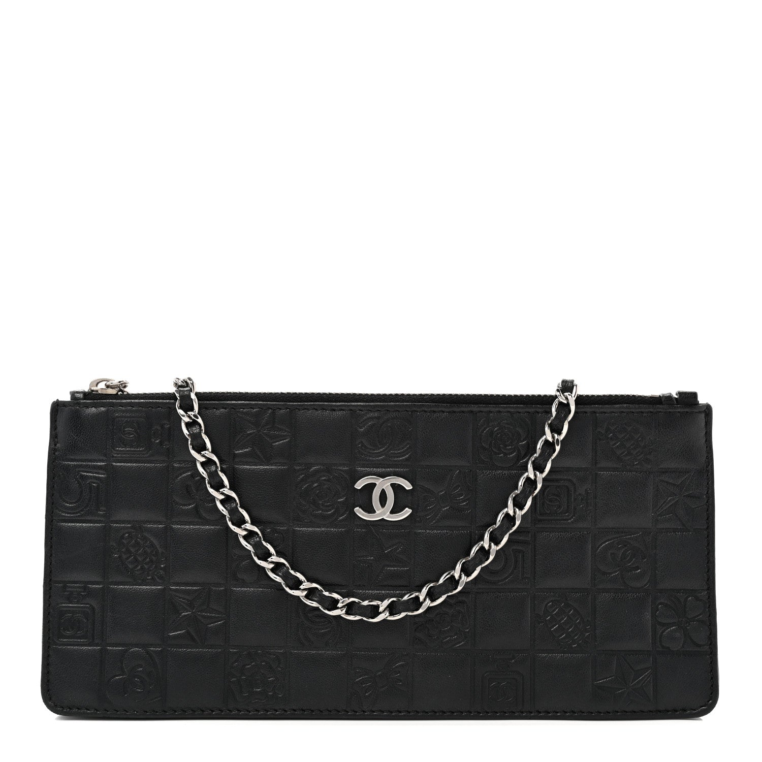 Chanel Lambskin Precious Symbols Pochette Black 1 of 10