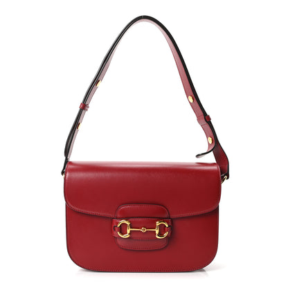 Gucci Arabella Calfskin Horsebit 1955 Shoulder Bag Rosso Ancora 1 of 10