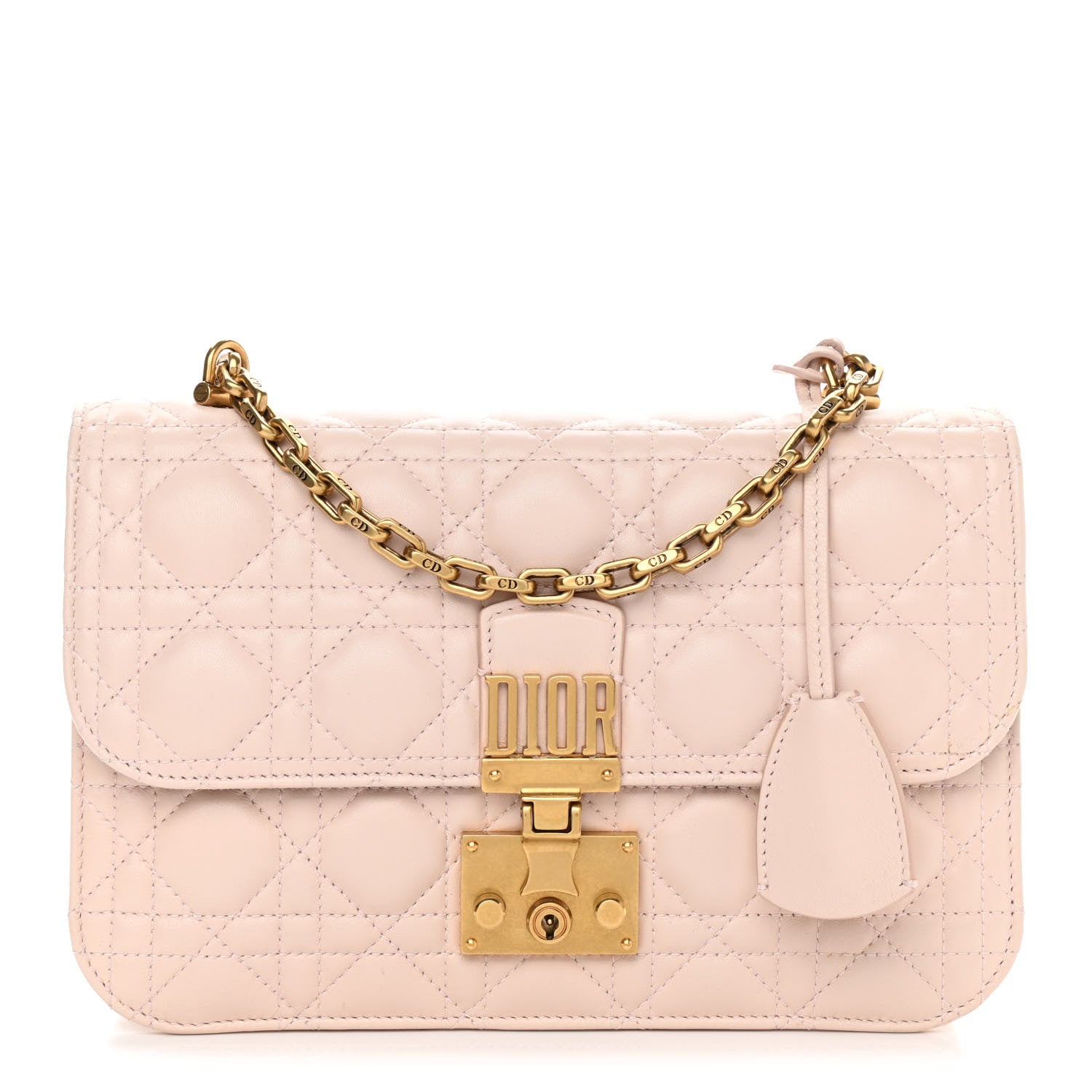 Christian Dior Lambskin Cannage Large Dioraddict Flap Rose Poudre 1 of 11