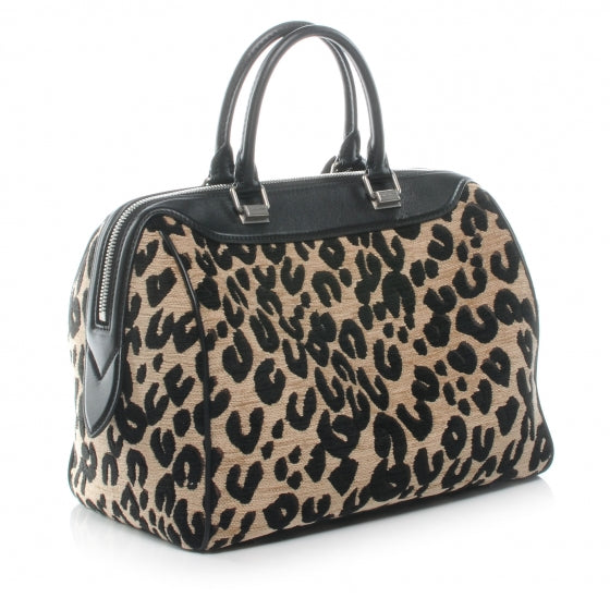 Jacquard Velvet Leopard Print Stephen Sprouse Speedy
