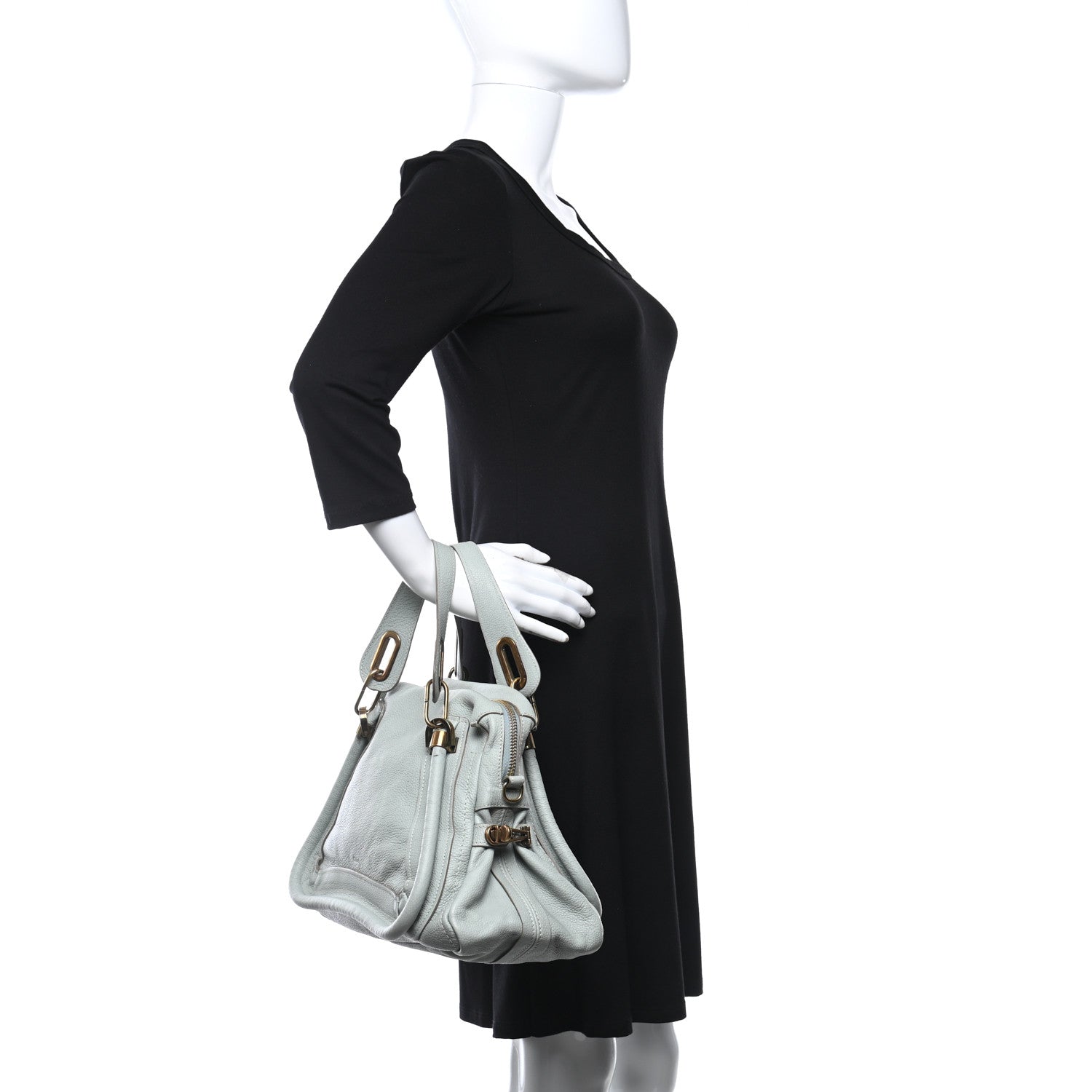 Chloe Calfskin Medium Paraty Fresh Mint 2 of 15