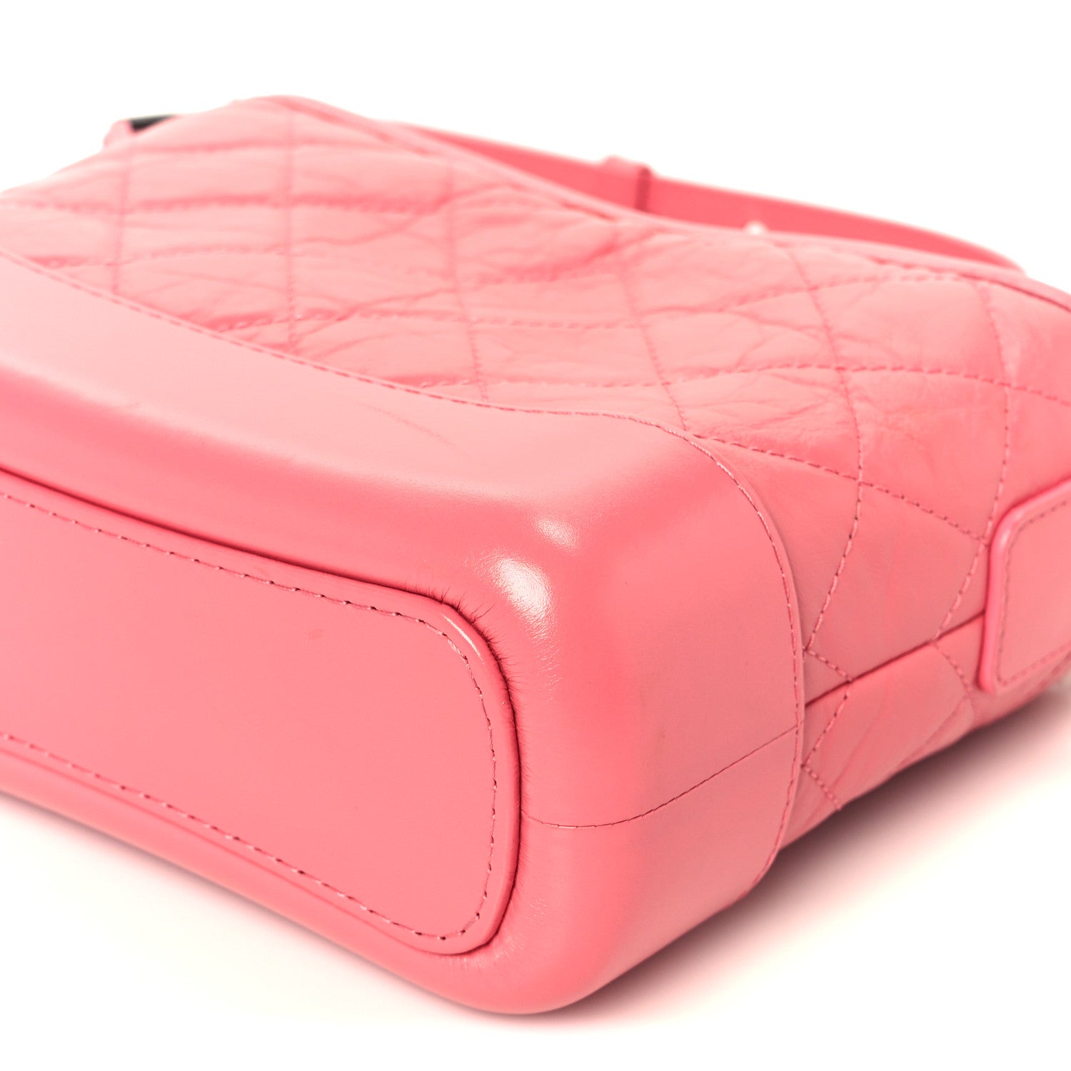 Chanel Aged Calfskin Quilted Small Gabrielle Hobo Pink 10 of 10