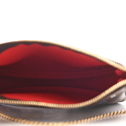 Louis Vuitton Monogram 2020 Christmas Animation Bumper Cars Mini Pochette Accessories Coquelicot 5 of 7