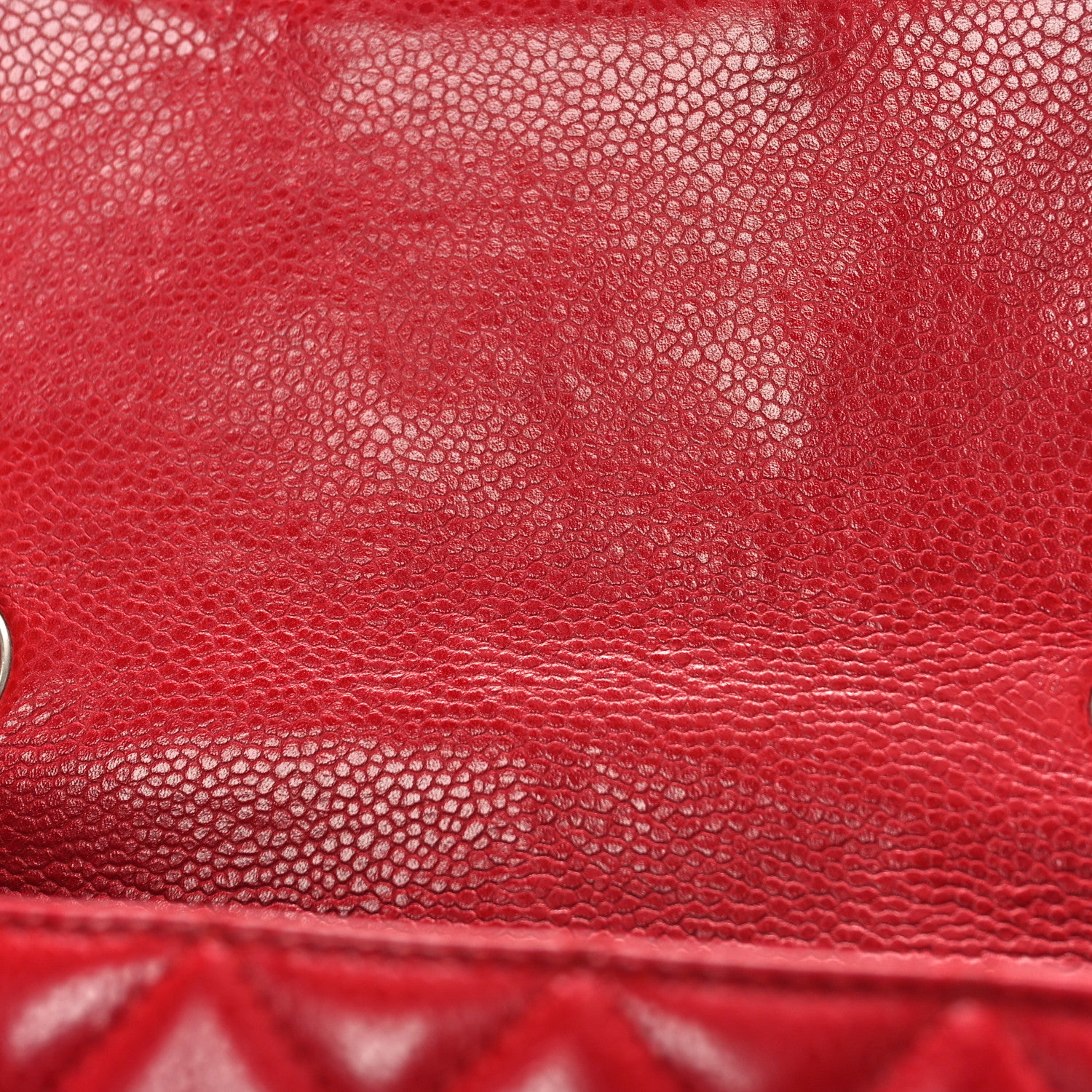 Chanel Caviar Quilted Mini Rectangular Flap Red 14 of 14