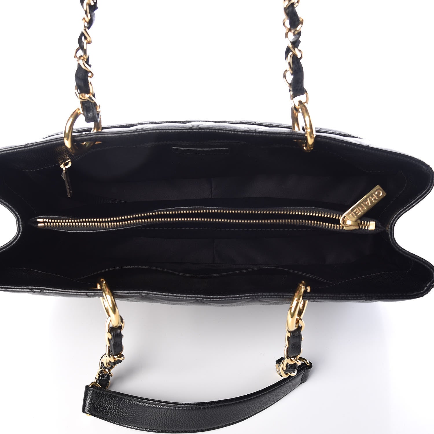 Chanel Caviar Quilted Grand Shopping Tote GST Black 5 of 13